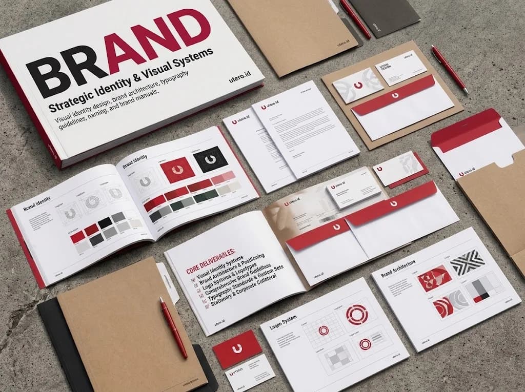 Brand identity design and visual system work by Utero Studio