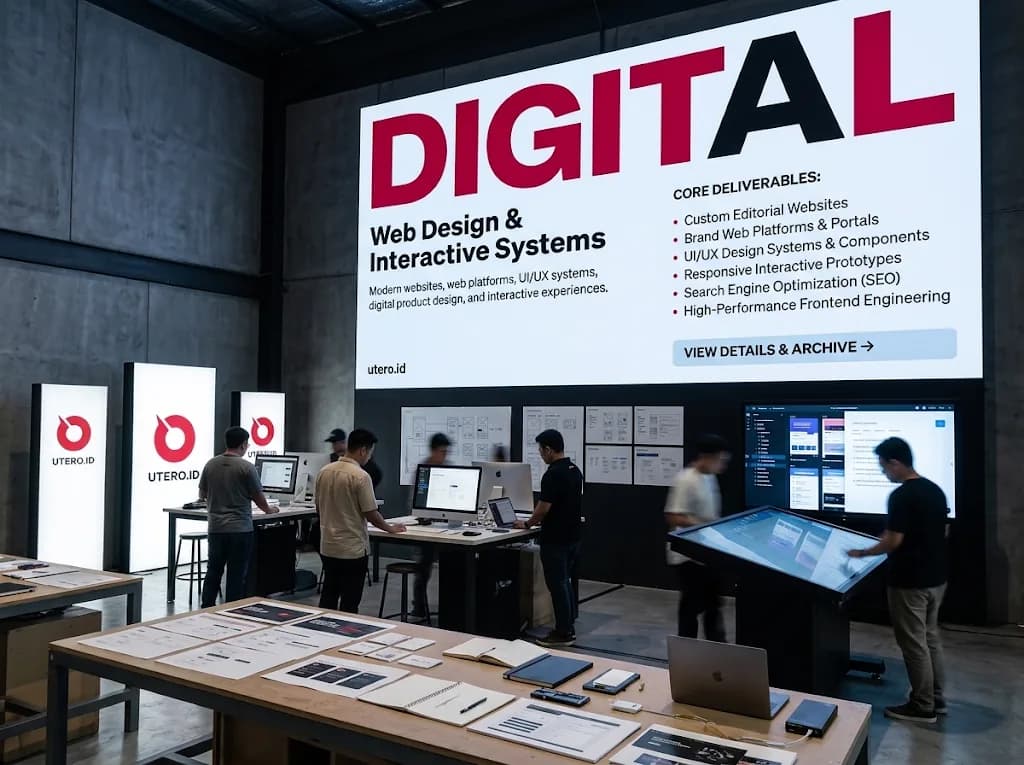 Digital web platform and user interface design by Utero Studio